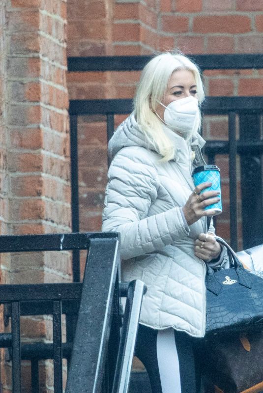 DENISE VAN OUTEN at Dancing On Ice Training Session in London 10/14/2020