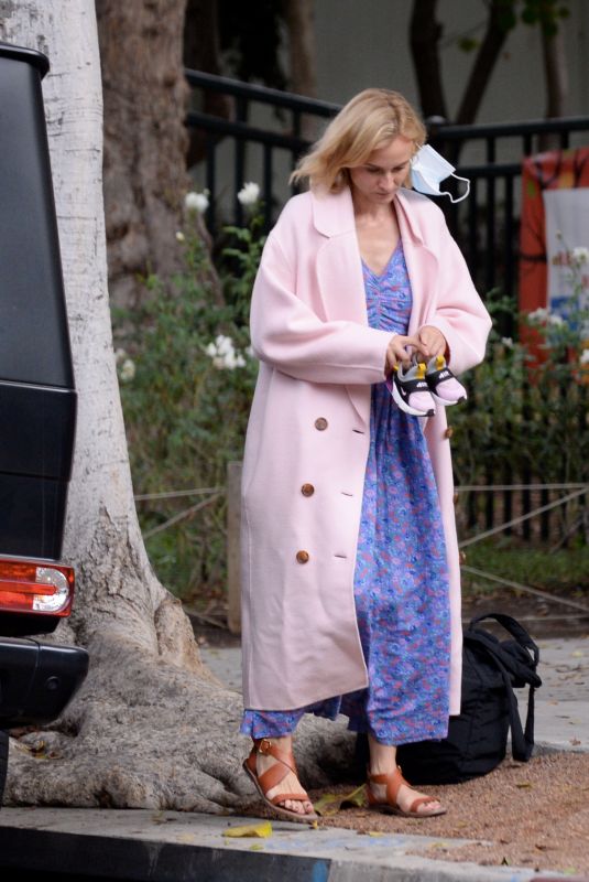 DIANE KRUGER Out and About in Los Angeles 10/24/2020