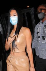 DRAYA MICHELE and Tyrod Taylor Out for Dinner in West Hollywood 10/24/2020