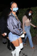 DRAYA MICHELE Arrives at LA Lakers Championship Party in West Hollywood 10/20/2020