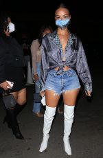 DRAYA MICHELE Arrives at LA Lakers Championship Party in West Hollywood 10/20/2020