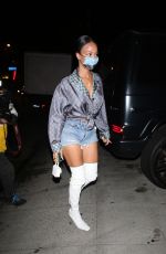 DRAYA MICHELE Arrives at LA Lakers Championship Party in West Hollywood 10/20/2020