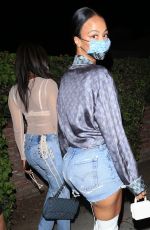 DRAYA MICHELE Arrives at LA Lakers Championship Party in West Hollywood 10/20/2020