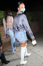 DRAYA MICHELE Arrives at LA Lakers Championship Party in West Hollywood 10/20/2020