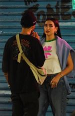 DUA LIPA and Anwar Hadid  Out Kissing in New York 09/30/2020