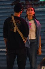 DUA LIPA and Anwar Hadid  Out Kissing in New York 09/30/2020