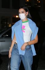 DUA LIPA Arrives at Gigi Hadid