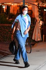 DUA LIPA Arrives at Her Apartment in New York 10/01/2020