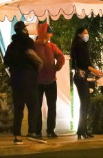 EIZA GONZALEZ and Timothee Chalamet Out for Dinner in Los Angeles 10/27/2020