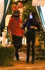 EIZA GONZALEZ and Timothee Chalamet Out for Dinner in Los Angeles 10/27/2020