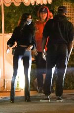 EIZA GONZALEZ and Timothee Chalamet Out for Dinner in Los Angeles 10/27/2020