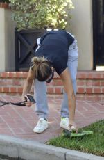 ELISABETTA CANALIS Out with Her Dogs in West Hollywood 10/14/2020