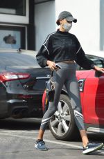 ELLA BALINSKA in Leggings Out in Los Angeles 10/08/2020