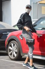 ELLA BALINSKA in Leggings Out in Los Angeles 10/08/2020