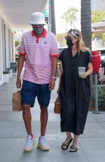 ELLEN POMPEO and Chris Ivery at E Baldi in Beverly Hills 10/07/2020