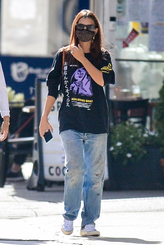 EMILY RATAJKOWSKI Out with Colombo in New York 10/15/2020
