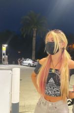 EMILY SKINNER at a Gas Station - Instagram photos 10/09/2020