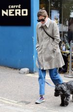 EMMA CORRIN Out with Her Dog in London 10/18/2020