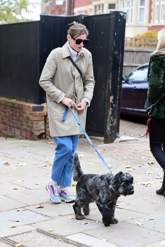 EMMA CORRIN Out with Her Dog in London 10/18/2020