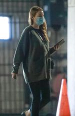 EMMA STONE Heading to a Meeting in Santa Monica 10/20/2020