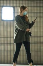 EMMA STONE Heading to a Meeting in Santa Monica 10/20/2020