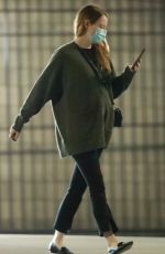 EMMA STONE Heading to a Meeting in Santa Monica 10/20/2020