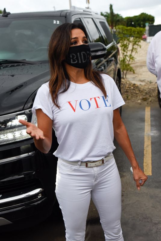 EVA LONGORIA at Ana Navarro Rally For the Latino Vote in Miami 09/30/2020