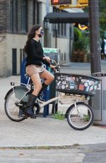 FAMKE JANSSEN Out for a Bike Ride in New York 10/09/2020