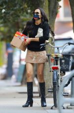 FAMKE JANSSEN Out with Her Bike in New York 10/17/2020