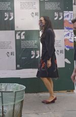 FAMKE JANSSEN Wearing a Mask Out in New York 10/07/2020