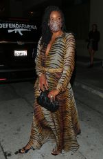 GABRIELLE UNION Out for Dinner in West Hollywood 10/17/2020