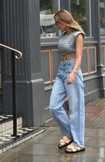 GEORGIA HARRISON Arrives at Gallery Bar and Brasserie in Woodford 10/12/2020