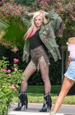 GWEN STEFANI on the Set of a Photoshoot in Calabasas 10/07/2020