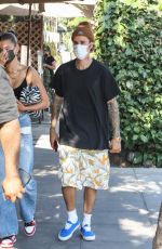 HAILEY and Justin BIEBER at Il Pastaio in Beverly Hills 10/06/2020