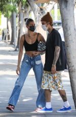 HAILEY and Justin BIEBER at Il Pastaio in Beverly Hills 10/06/2020