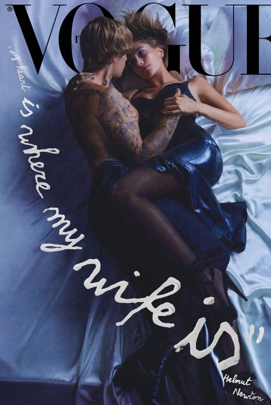 HAILEY and Justin BIEBER in Vogue Magazine, Italy October 2020