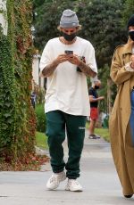 HAILEY and Justin BIEBER Out and About in Brentwood 10/22/2020