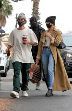 HAILEY and Justin BIEBER Out and About in Brentwood 10/22/2020