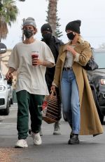 HAILEY and Justin BIEBER Out and About in Brentwood 10/22/2020