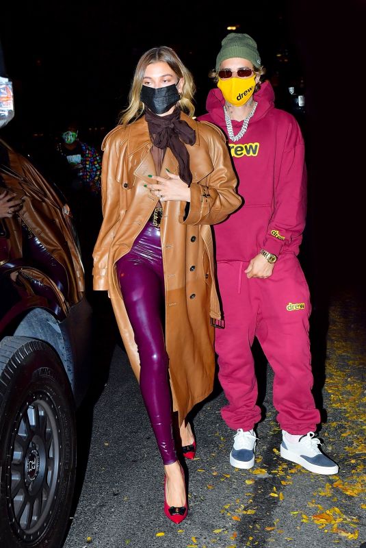 HAILEY and Justin BIEBER Out for Dinner in New York 10/15/2020