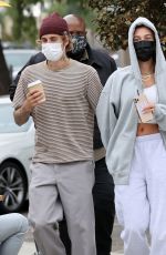 HAILEY and Justin BIEBER Out for Lunch at Honor Bar in Santa Barbara 10/10/2020
