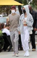 HAILEY and Justin BIEBER Out for Lunch at Honor Bar in Santa Barbara 10/10/2020