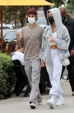 HAILEY and Justin BIEBER Out for Lunch at Honor Bar in Santa Barbara 10/10/2020