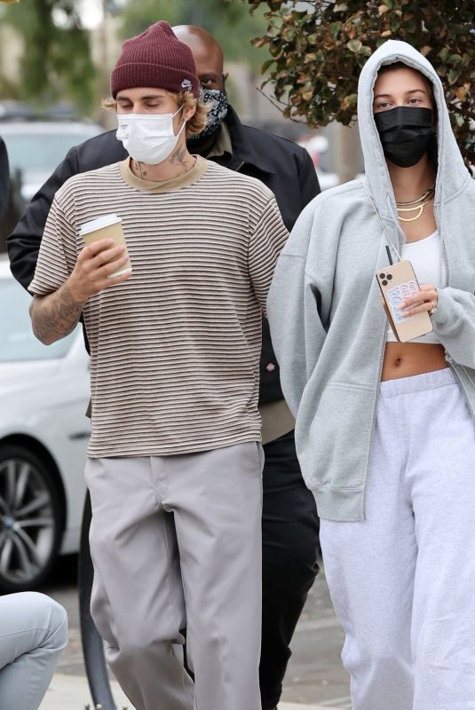 HAILEY and Justin BIEBER Out for Lunch at Honor Bar in Santa Barbara 10/10/2020