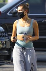 HAILEY BIEBER and JUSTINE SKYE Heading to Yoga Class in West Hollywood 10/07/2020