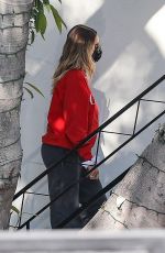 HAILEY BIEBER Arrives at a Salon in West Hollywood 10/01/2020