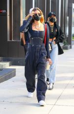 HAILEY BIEBER in Double Denim Leaves Her Apartment in New York 10/15/2020