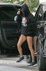 HAILEY BIEBER in Shorts Out in Los Angeles 10/09/2020