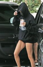 HAILEY BIEBER in Shorts Out in Los Angeles 10/09/2020