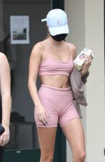 HAILEY BIEBER in Tights Out and About in West Hollywood 10/21/2020